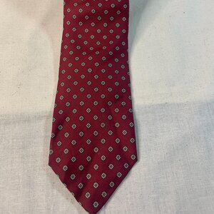 Hastings Bay Necktie Men's Geometric Red Silk Classic